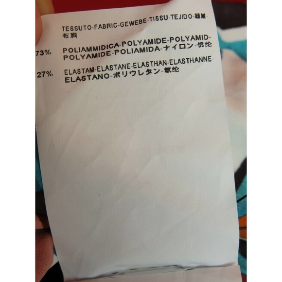 NWT BALENCIAGA 235784 MULTI COLOR FLORAL NYLON BOW SWIMSUIT 40 ITALY $ 755 - Picture 9 of 12